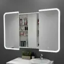 Зеркальный шкаф Alavann Cosmetic Light 80x80 с подсветкой и приближением, в ванную