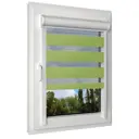Рулонная штора день/ночь Унистайл LKRZZELE062135, 62x135 см, зеленый