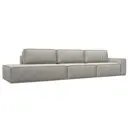 Диван Лига диванов Прага 380x90x118 см рогожка цвет бежевый