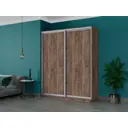 Шкаф-купе Мебельная Компания Е1 2 дверный 220x180x60 см 9 полок ЛДСП цвет крафтовый дуб