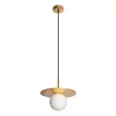 Светильник подвесной Loft It Ufo 10120-250p gold 1 лампа 1.86 м² цвет белый золото