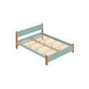 Кровать Solarius Мишка орто основание 130 x 80 x 210 см дерево цвет тиффани;ольха