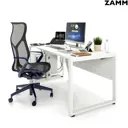 Письменный стол 28490.70x120:AA.25/04-01 Zamm Зета PRO 120x74x70 см Металл цвет белый