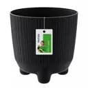Кашпо Ryfo Prosperplast d 14.5 см 14.5 см 1.6 л полипропилен черный на ножках
