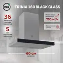 Вытяжка пристенная MBS TRINIA 160 GLASS BLACK