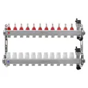 Коллекторная группа с расходомерами Kromwell KW.SM60 1"x3/4" евроконус 11 выходов нержавеющая сталь
