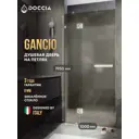 Душевая дверь Doccia GLASS100pd/BRMT/4CHROMEGL 100см эффект стекла матовый распашной