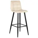 Барный стул Dobrin Nicole lml-8078 43x105x52 см цвет кремовый/черный