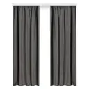 Штора Миртек Linen 2009981180570 на шторной ленте 180x300 см цвет графит