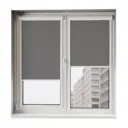 Рулонная штора Унистайл Унистайл кассетная рулонная штора - Блэкаут 68x220 см цвет серый