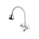 Смеситель для кухни Ekko E4360 поворотный излив 18 см цвет хром
