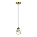 Светильник подвесной светодиодный St Luce Cascato Sl6114.203.01 3 м² теплый белый (желтый) свет цвет золотистый
