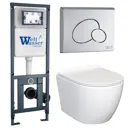 Комплект инсталляция с унитазом Weltwasser JKS106410RD цвет белый