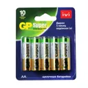 Батарейка алкалиновая GP Super 15A/IVI-2CR10 АА 10 шт.