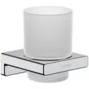 Стакан для зубных щеток HANSGROHE 41749000HG металл и стекло цвет серый/серебристый