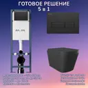 Комплект инсталляция с унитазом Am.pm JKS302MB127110338 цвет черный