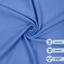 Футер 2х нитка петля Поливискоза стрейч 220г Small French Terry цв.S144 голубой в нарезке 3м