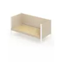 Кровать Solarius Тахта сплошное основание tahta-obiv-spin-beg90-200bel-full 100 x 101 x 210 см дерево цвет бежевый/белый