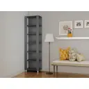 Стеллаж деревянный Мебельная компания е1 35x240x44 см нагрузка до 25 кг лдсп цвет серый диамант
