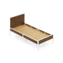 Кровать Solarius Komp80loft-temd-white-full 85 x 89 x 206 см сосна цвет белый