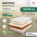 Матрас All'perrino Sicily Forza Sic20/70/195Fz 70x195x20 см беспружинный детский
