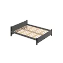 Кровать Solarius Двуспальная Классика мягкая 1408 170 x 63 x 210 см массив сосны цвет темно-серый/оникс