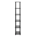 Стеллаж деревянный Gastrorag 45x183.6x30 см нагрузка до 6.5 кг лдсп цвет черный