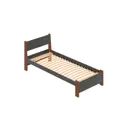 Кровать Solarius Мишка орто основание mkr-obiv-rs17-temd90-190-orto 100 x 80 x 200 см дерево цвет темно-серый/темный дуб