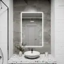 Зеркало со встроенной подсветкой One mirror 10060бсх 60x100 см