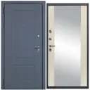 Входная дверь Diva STR МХ-38 205x86см левый цвет Д15 софт шампань/ясень графит с зеркалом