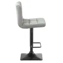 Барный стул Dobrin Dominic LM 42x115x52 см велюр цвет серый