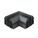 Коннектор Crystal Lux 1408_076 угловой жесткий для соединения трековых шинопроводов магнитных цвет черный