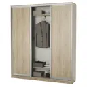 Шкаф-купе Гамма 240x220х45 см 12 полок лдсп цвет дуб сонома
