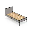 Кровать Solarius KOMP90loft-obiv-rs15-black Кровать Лофт Компакт реечное 95 x 89 x 206 см дсп цвет светло-серый/черный
