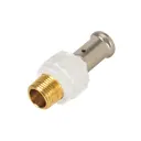 Муфта комбинированная Henco 3/4"x26 мм НР PVDF 17PKW-2605