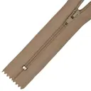 Молния MaxZipper брючная №4 замок автомат 20см н/р F294 бежевый уп.100шт