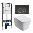 Комплект инсталляция с унитазом Lorne 630241 цвет белый