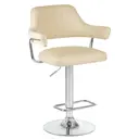 Барный стул Dobrin Charly LM 61x120x54 см искусственная кожа цвет кремовый