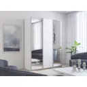 Шкаф-купе Мебельная компания е1 550505 230x210х57 см 10 полок лдсп цвет белый снег