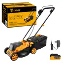 Газонокосилка аккумуляторная Deko Dklm20v, 1*4.0ah 20 В 32 см 1x4 Ач АКБ и ЗУ в комплект