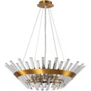 Люстра подвесная Stilfort Snowy Sf2116-05-06p 6 ламп 16 м² цвет бронза