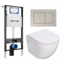 Комплект инсталляция с унитазом Lorne 630281 цвет белый