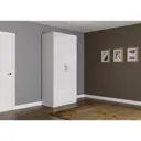 Шкаф распашной Клик мебель 100x220x56 см ЛДСП цвет белый