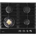 Газовая варочная панель Hiberg VM 60440 B 58.4 см 4 конфорки цвет черный