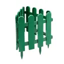 Заборчик декоративный Palisad 65003 пластик 29x224 см зеленый 7 шт