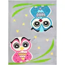 Ковер Agnella Funky Top Owl Grey прямой 160x220 см полипропилен