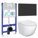 Комплект инсталляция с унитазом Joki JKS105033702BM цвет белый