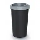 Ведро для мусора Prosperplast с крышкой Keden Compacta R светло-серый 25 л