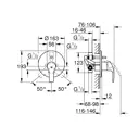 Однорычажный смеситель для ванны Grohe Eurosmart хром 33305002