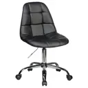 Офисное кресло Dobrin Monty 62x93x62 см искусственная кожа цвет черный